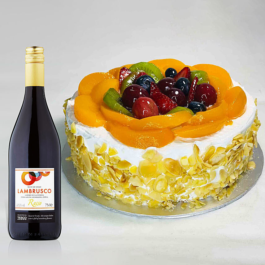 Fruit Cake With Tesco Rosso Wine