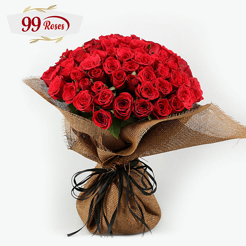 Bunch Roses With R200 Notes In 99 Red Rose Bunch Delivery in Singapore - FNP SG