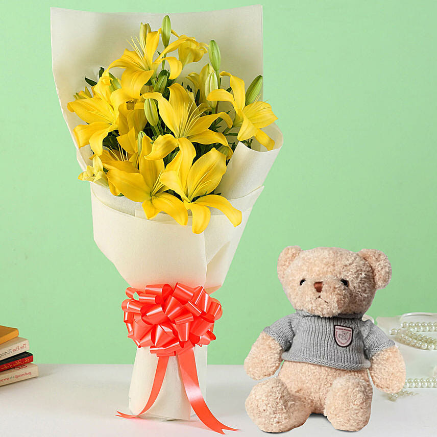 Sunshine with Teddy Bear