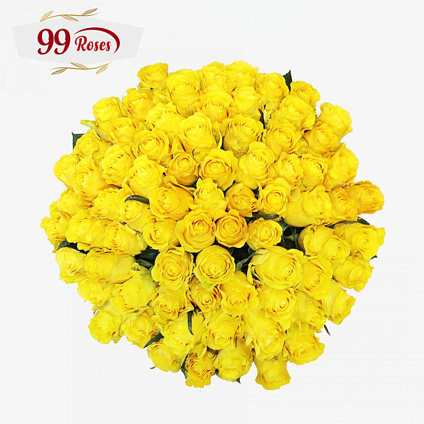 Sweet Yellow Roses Bouquet