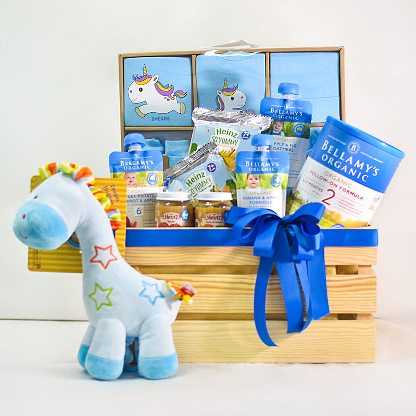 Soft Toy Assorted Puree Baby Hamper