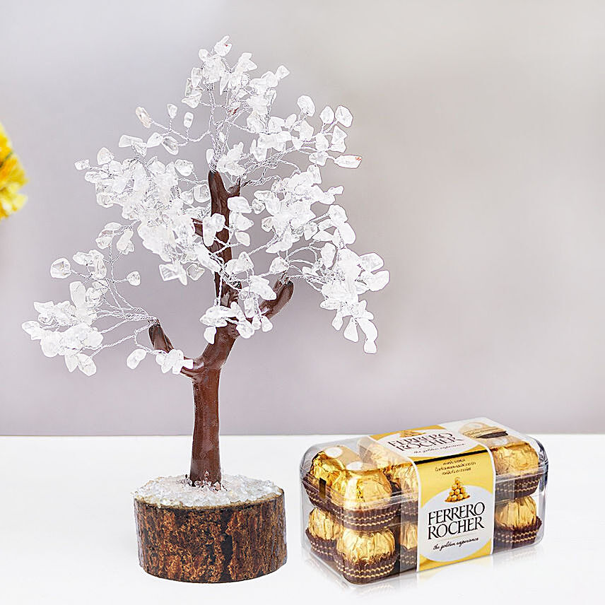 Amethyst Wish Tree with Ferrero Rocher