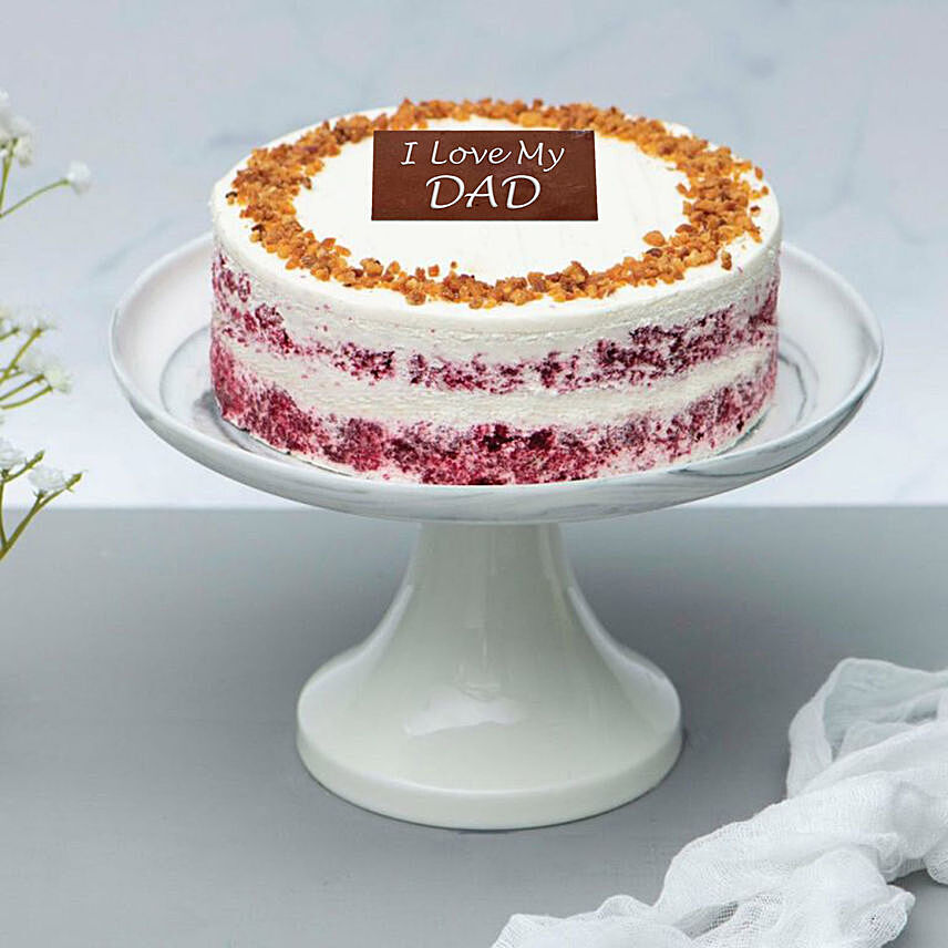 Red Velvet Peanut Butter Fathers Day Cake