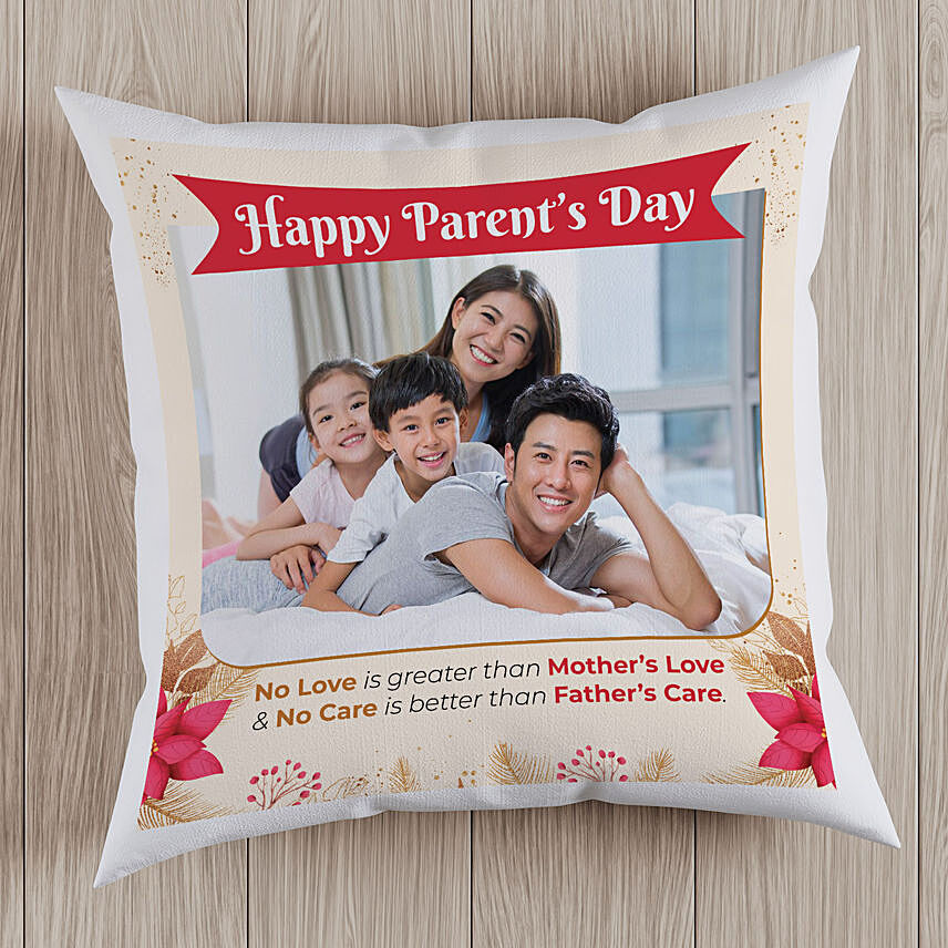 Happy Parents Day Personalised Cushion