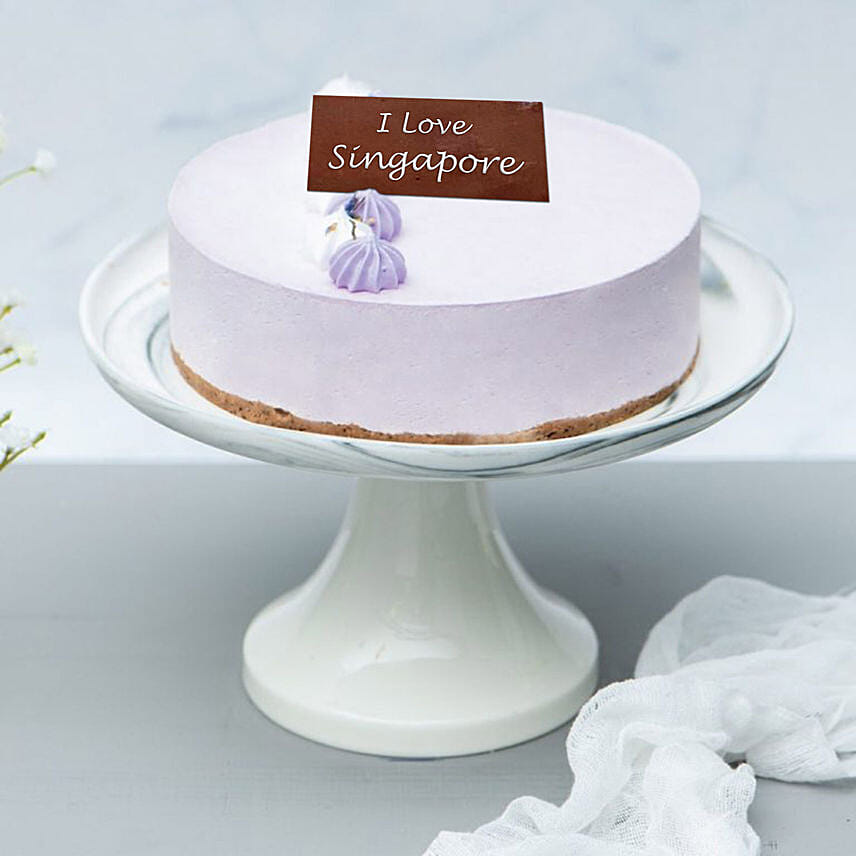 Lavender Earl Cream Cake For National Day