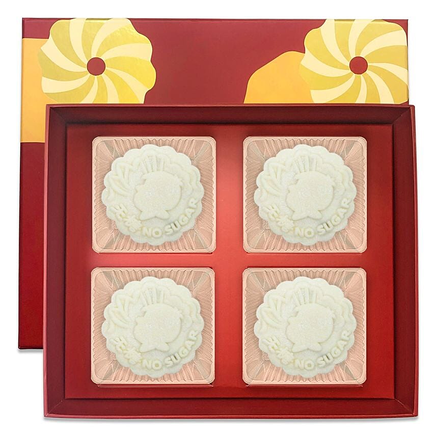 Pure Snow Skin Mooncakes- 4 Pcs