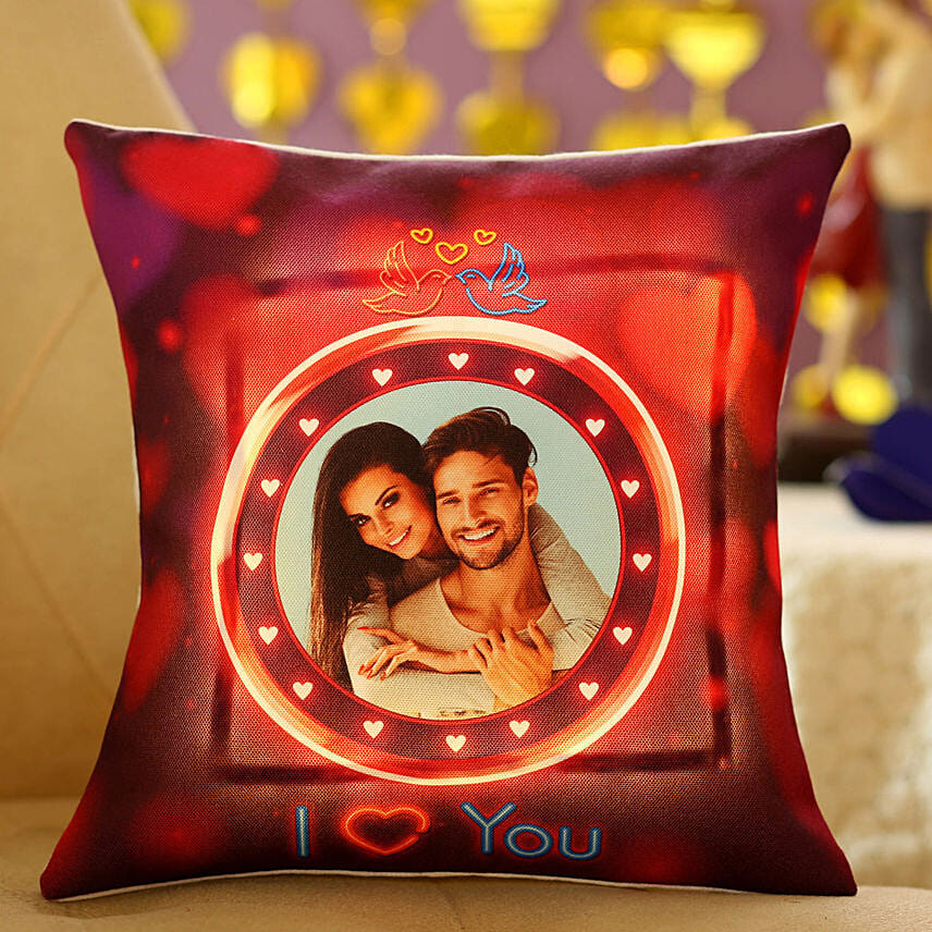 Pretty Personalised Led Cushion