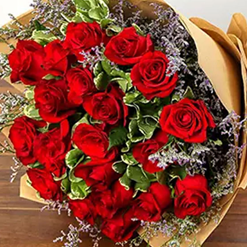 20 Red Roses Bunch Delivery in Singapore - FNP SG