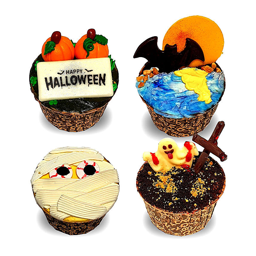 Halloween Special Chocolate Fudge Cupcakes