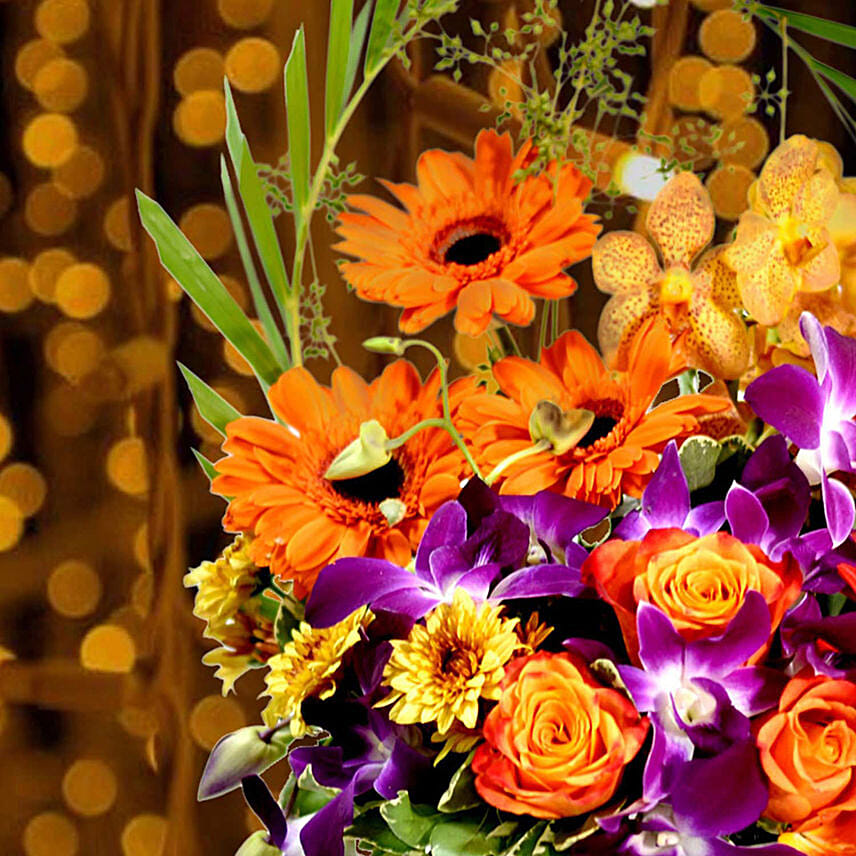 Gleaming Mixed Flowers Arrangement Delivery in Singapore FNP SG