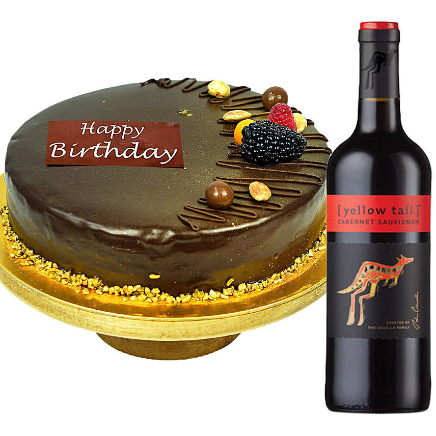 Chocolate Cake With Tesco Rosso Wine