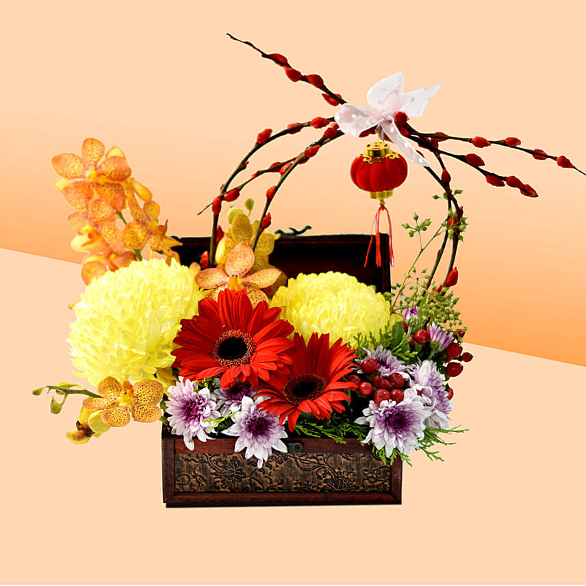 Exotic Mixed Flowers Arrangement