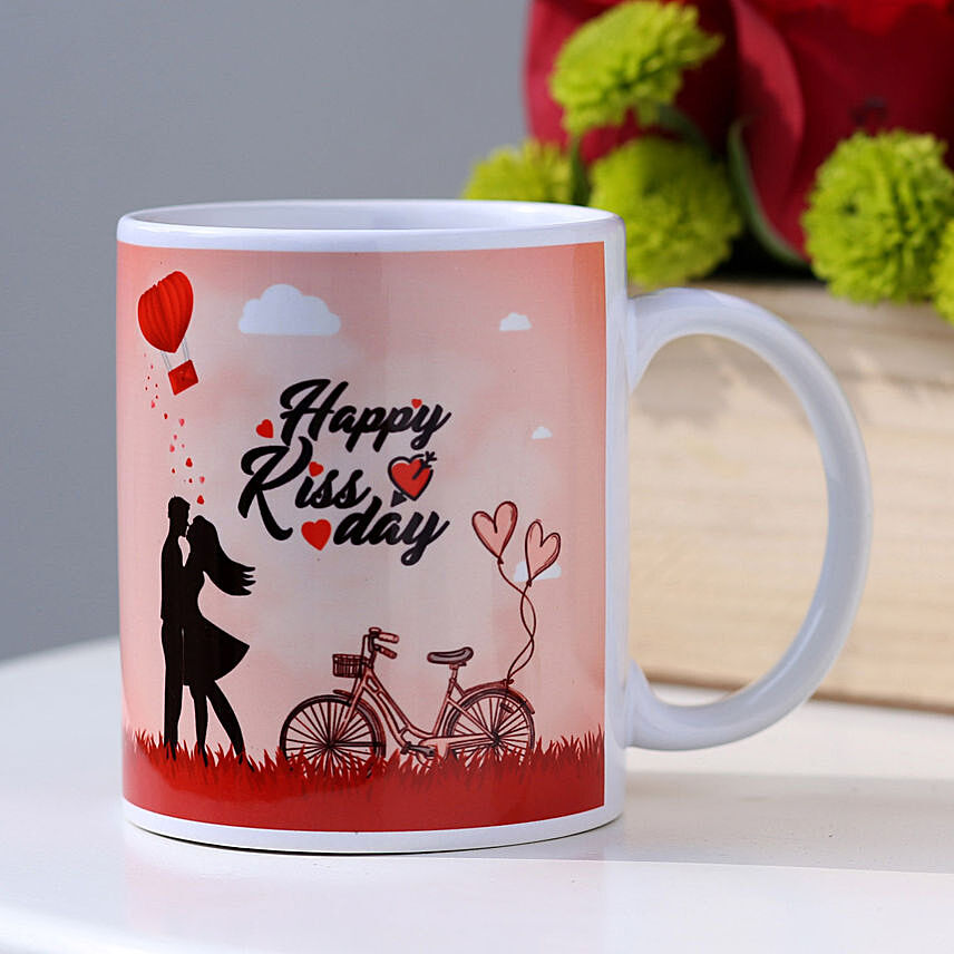 Happy Kiss Day Printed Mug