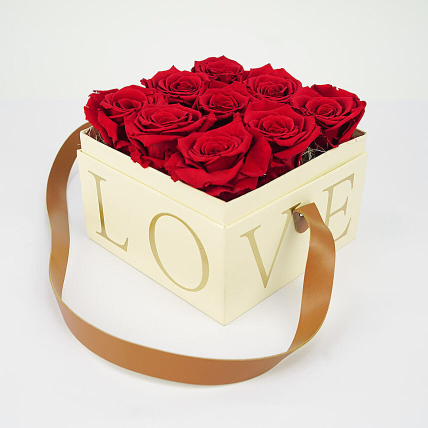 Forever Rose In Love Box For Valentines