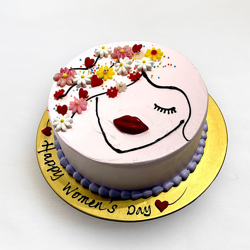 Lavender Infused Fresh Cream Cake For Womens Day