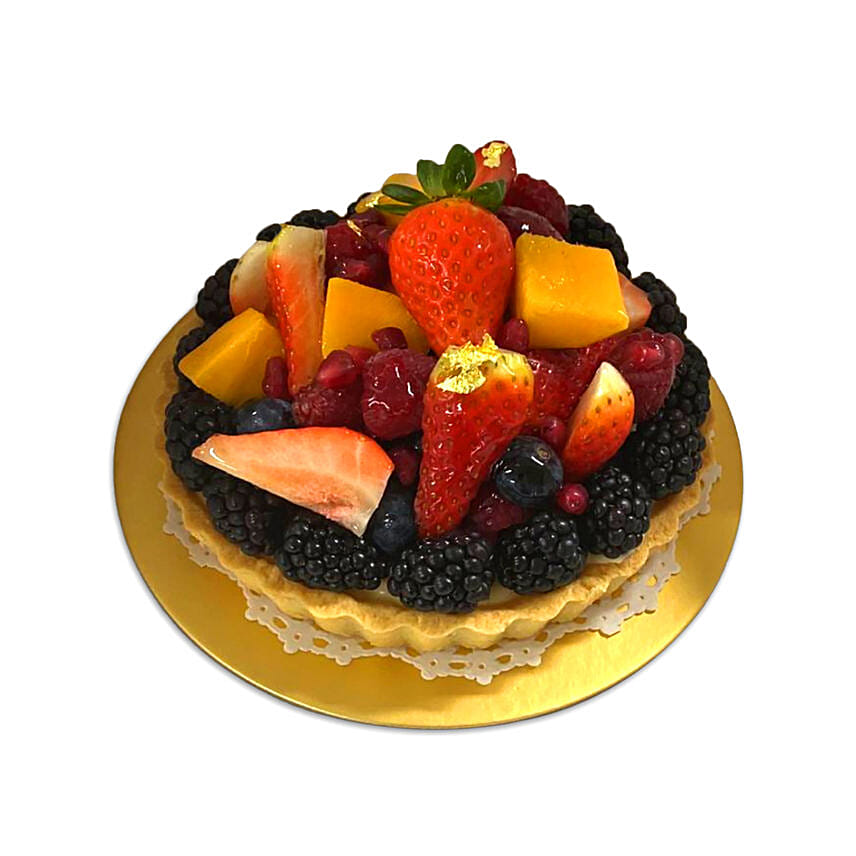 Easter Fruit Tart Cake