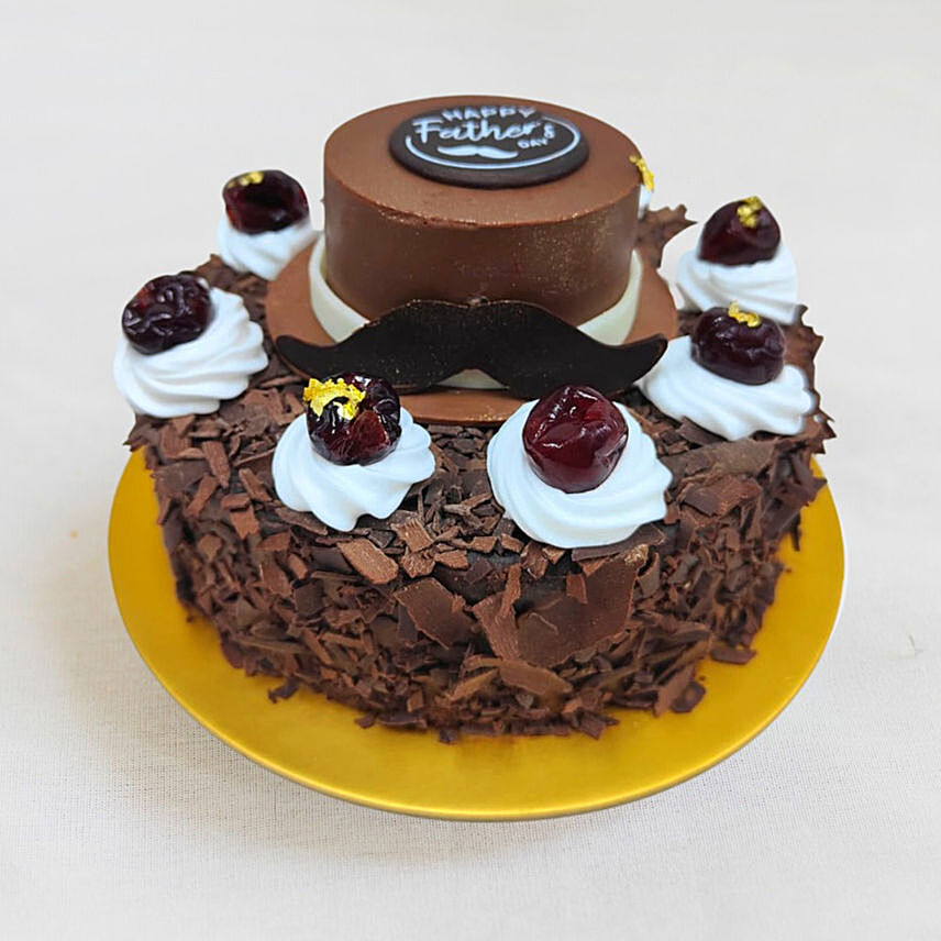 Happy Father's Day Black Forest Cake 6 Inches