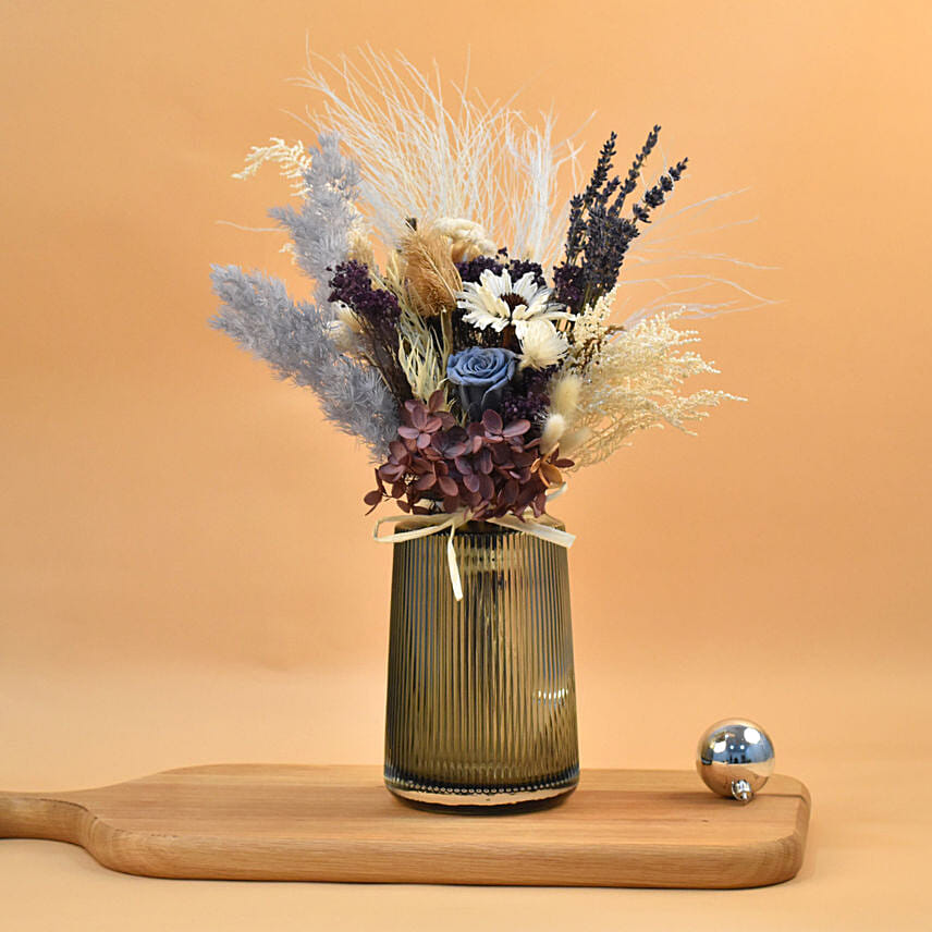 Mixed Preserved Flowers Arrangement