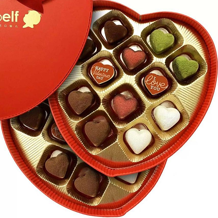 Love Truffles in Heart Box