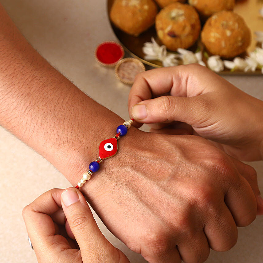 Sneh Evil Eye Red Rakhi