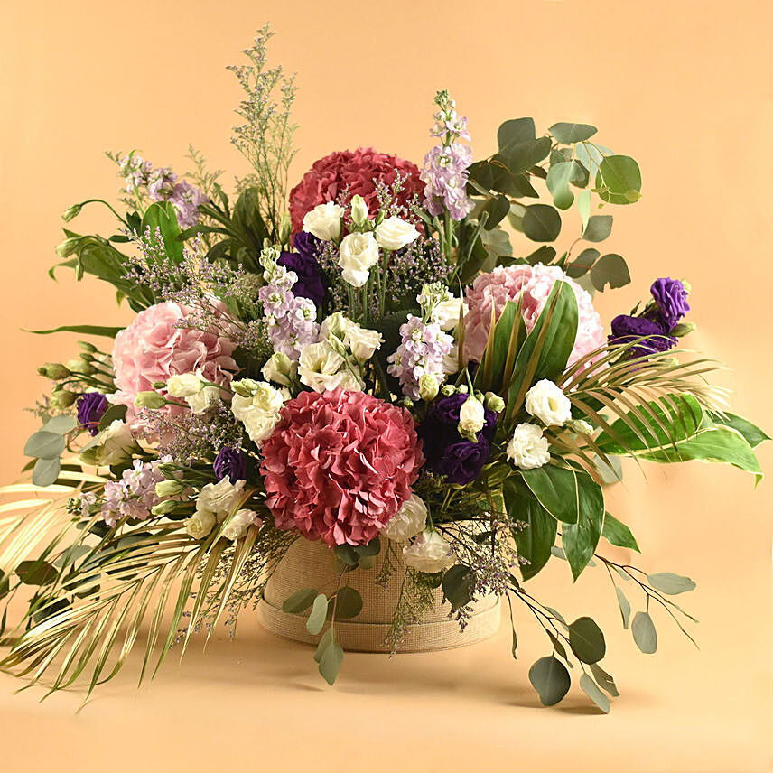 Exotic Mixed Flowers Circular Box Delivery in Singapore - FNP SG
