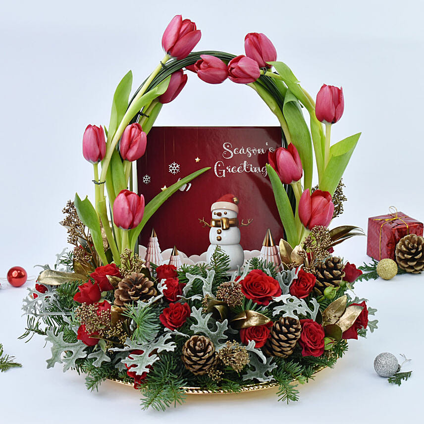 Seasons Greetings Flowers And Chocolates