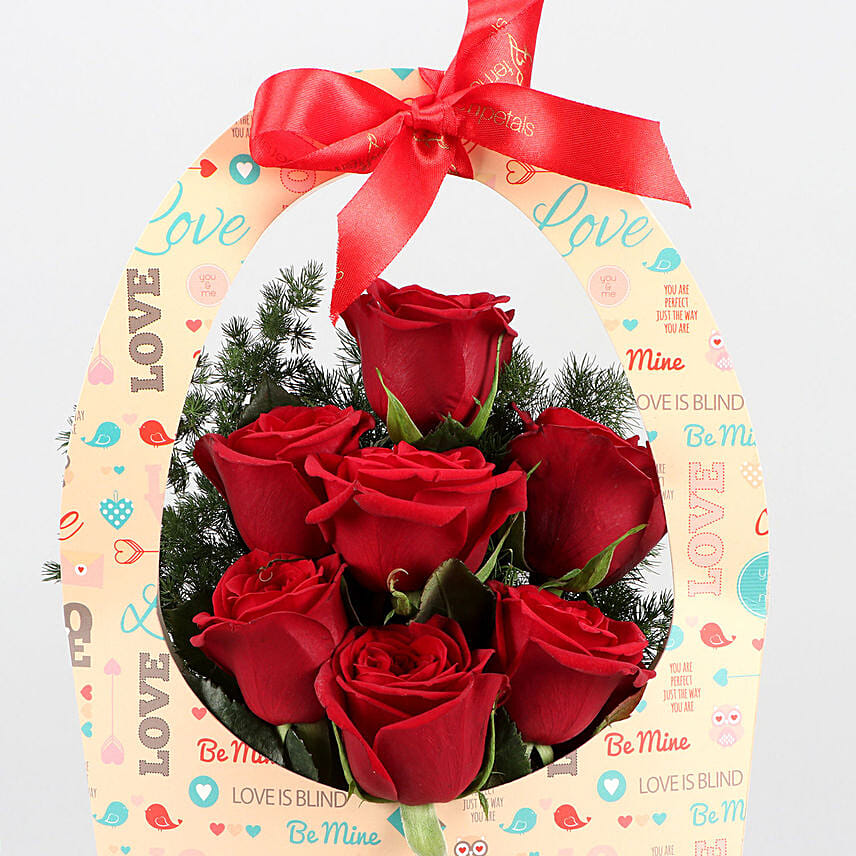 Fnp Red Roses Red Rose In FNP Love Sleeve Delivery in Singapore - FNP SG