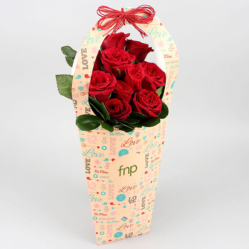 Red Roses In FNP Love Sleeve Delivery in Singapore - FNP SG