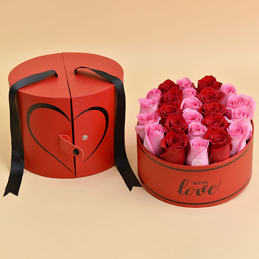 Roses Red Love Box For Valentine