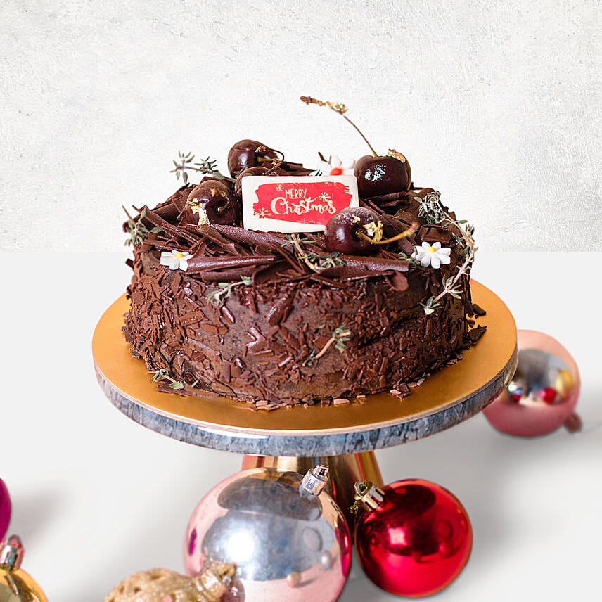 Christmas Delight Black Forest Cake