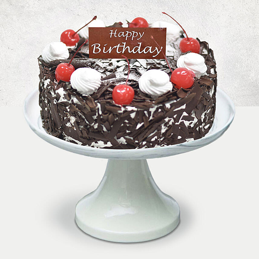 Appetizing Black Forest Cake For Birthday