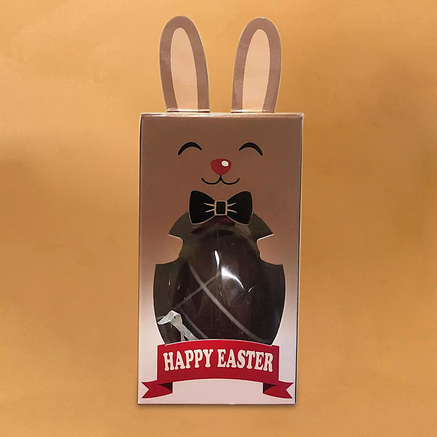 Brown Easter Egg In Bunny Box
