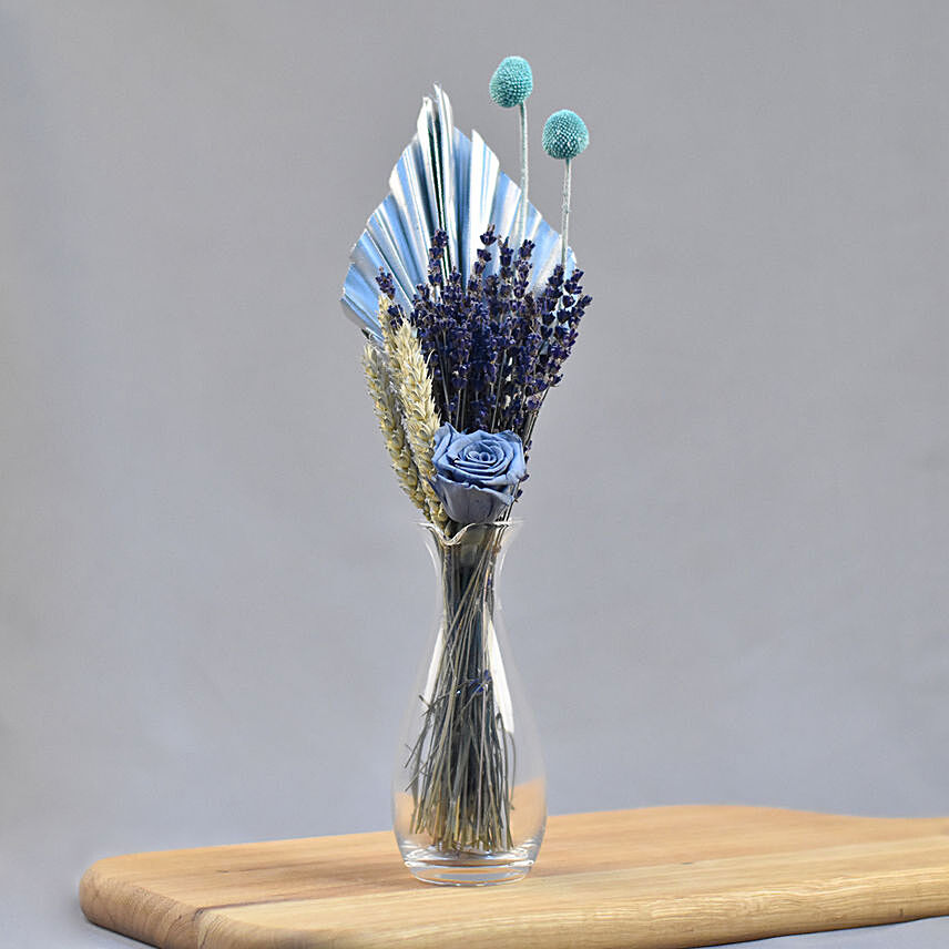 Hues of Blue Vase Arrangement