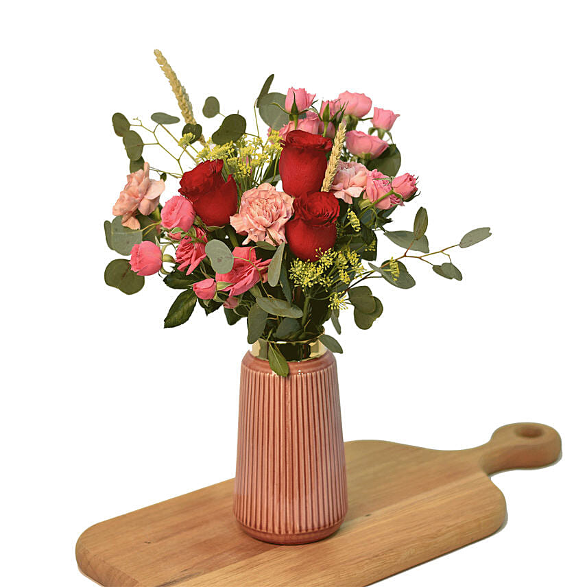 Charming Floral Arrangement In a Vase