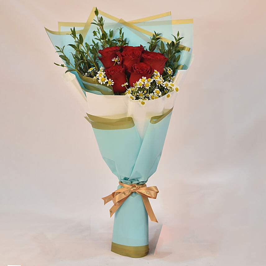 Red Roses Hand Bouquet