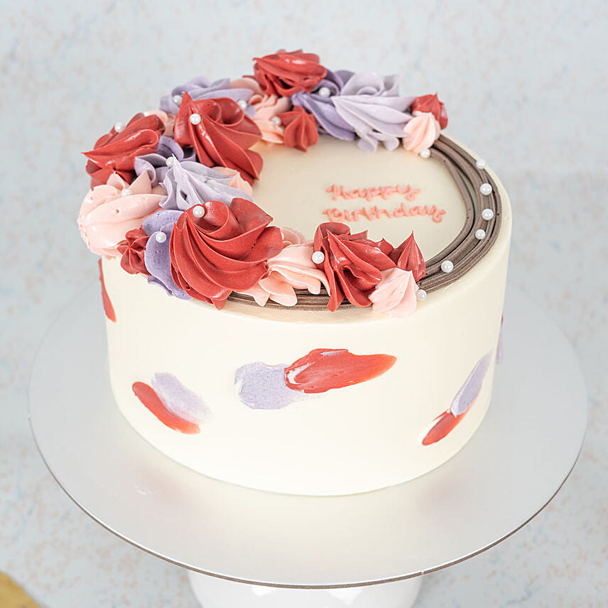 Rosetta Wreath Rose Lychee Cake 6 inch