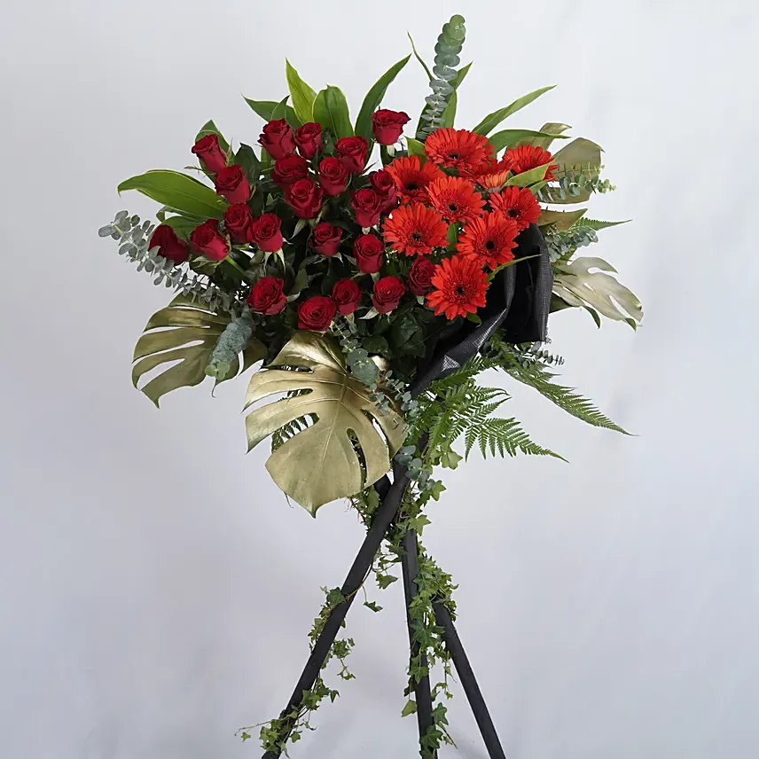 All The Best Wishes Congratulatory Flower Stand