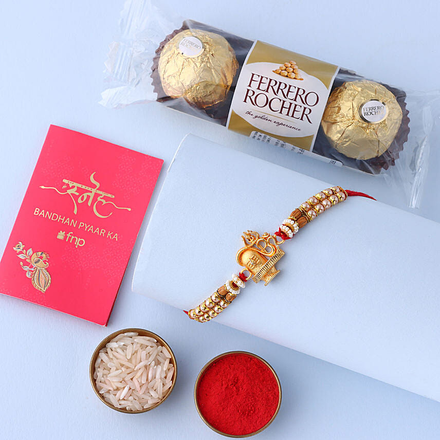 Sneh Shiv Rakhi with Ferrero Rocher