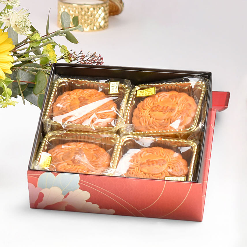 Happy Mid Autumn Festival Flowers with Moon Cakes Delivery in Singapore ...