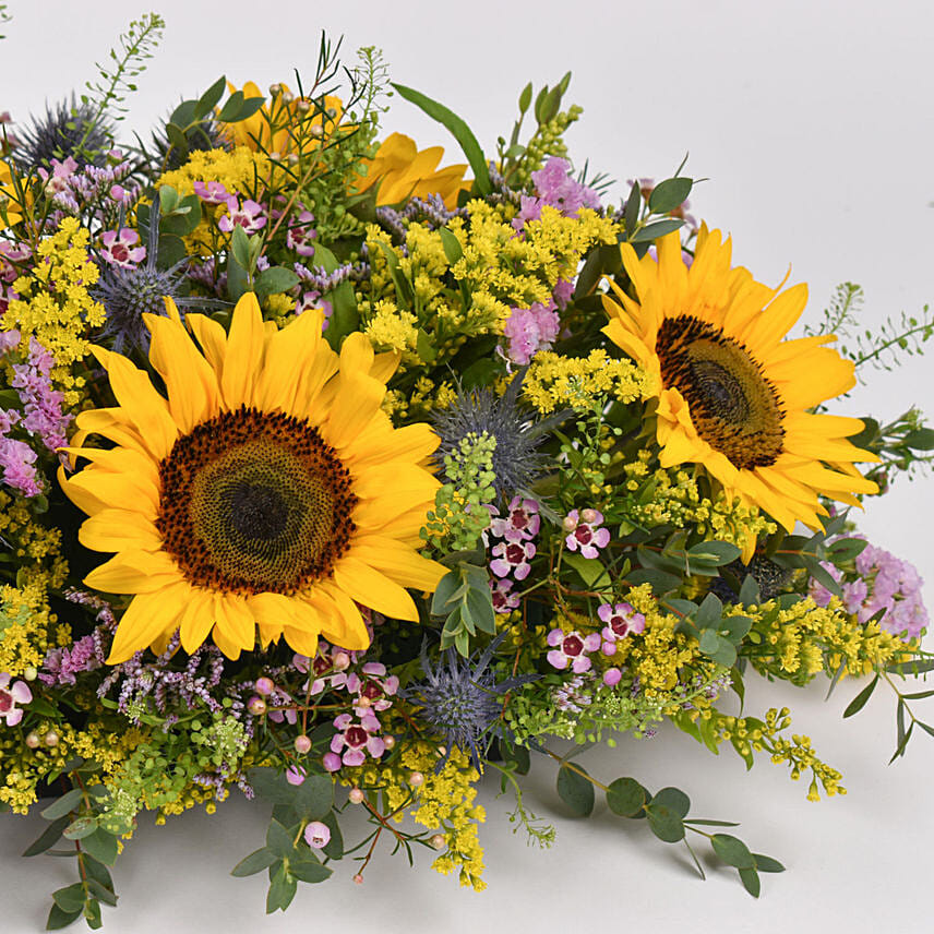 Sunflowers Flower Table Arrangement Delivery in Singapore FNP SG