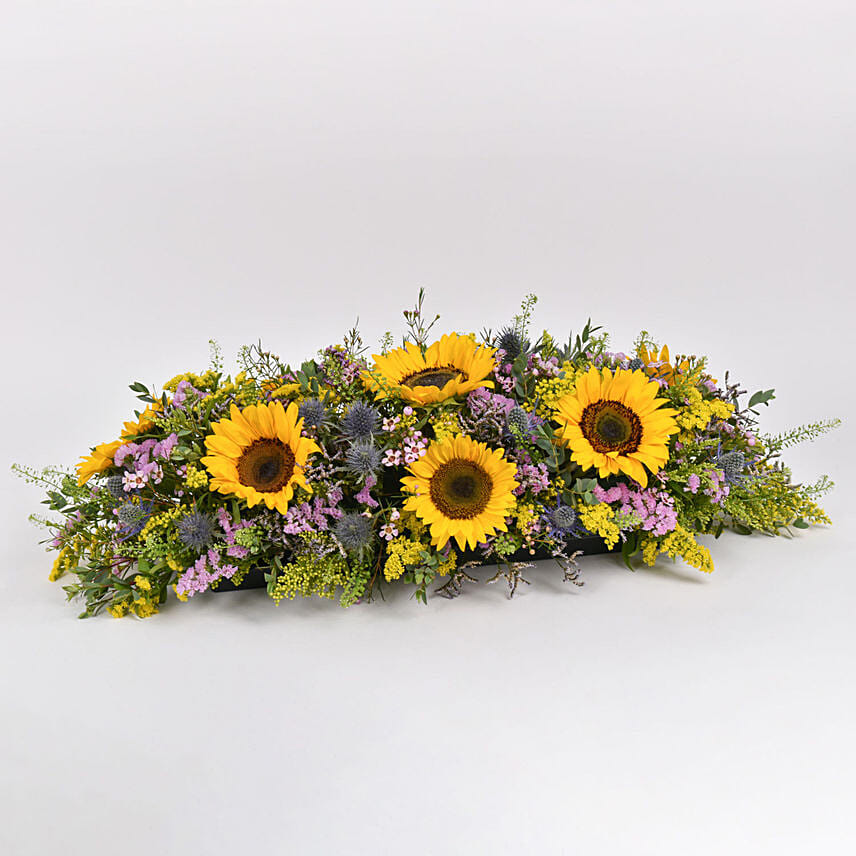 Sunflowers Flower Table Arrangement Delivery in Singapore FNP SG