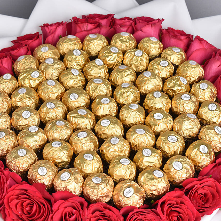 Chocolates and Roses Extrvagance Delivery in Singapore - FNP SG