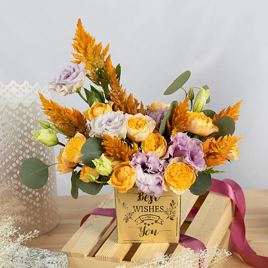 Best Wishes Flowers Arrangement