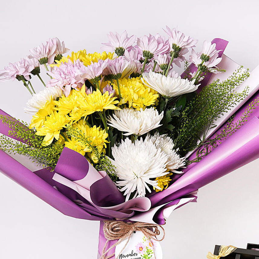 Birthday Flower Bouquet with Chocolates Delivery in Singapore FNP SG