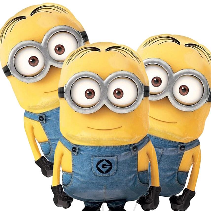 Set of 3 Minion Foil Balloons