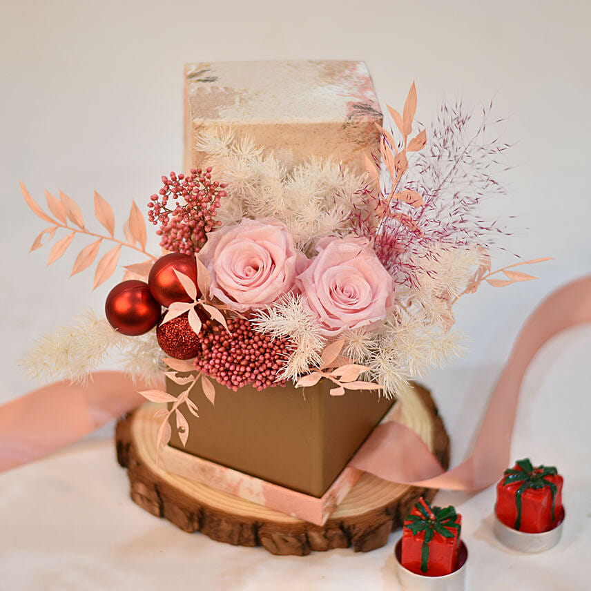 Christmas Preserve Rose Flower
