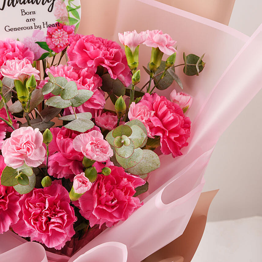 Birthday Wish Carnations Bouquet Delivery in Singapore FNP SG