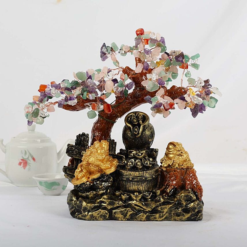 Fortune tree Quartz stone 25cm: Wish Tree 