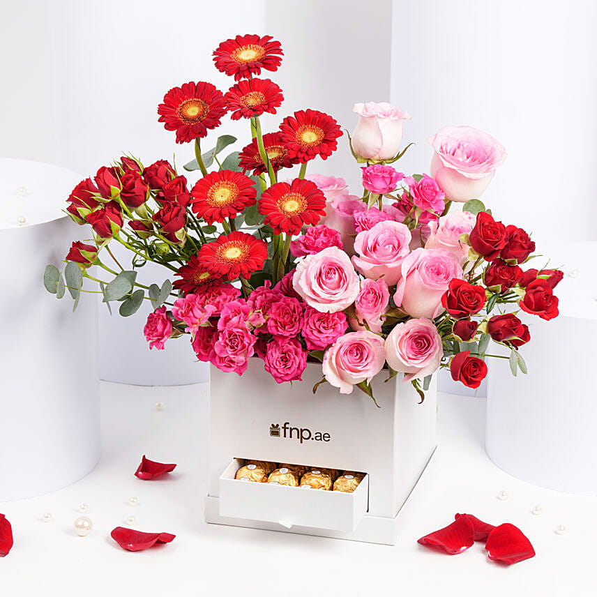 Love Blooms with Chocolates Delivery in Singapore FNP SG