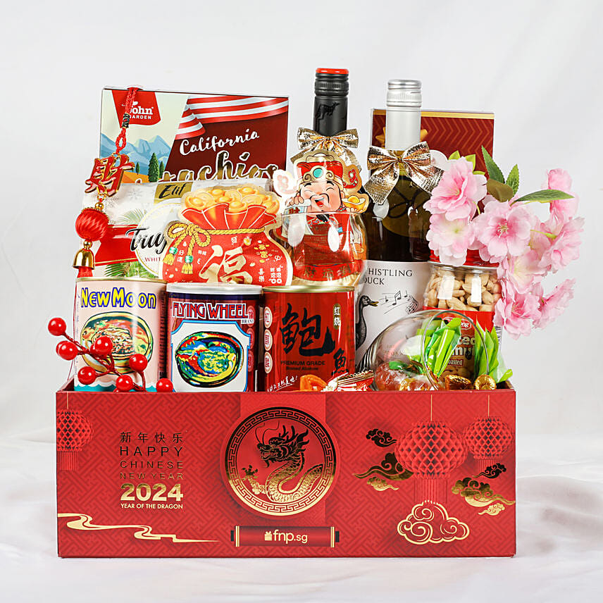 CNY Dragon s Wine & Dine Basket